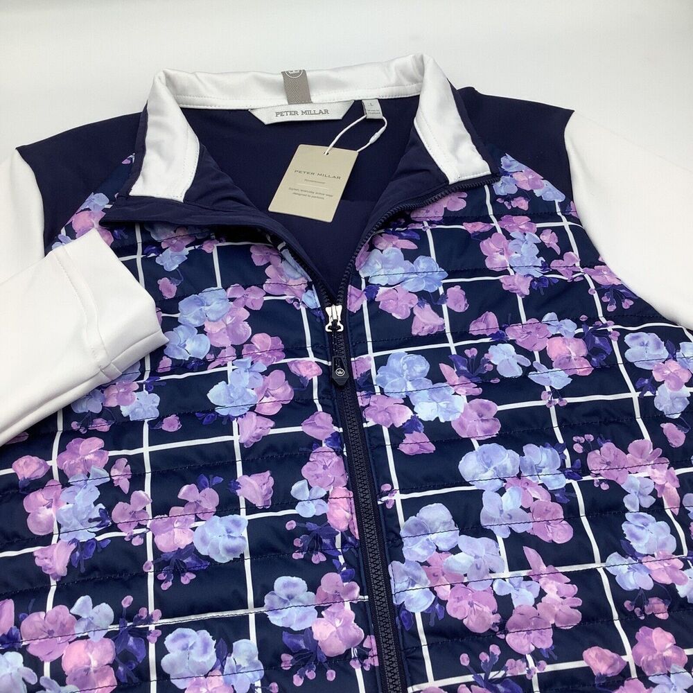 Peter Millar Womens Picnic Floral Merge Hybrid Jacket Size Large NWT